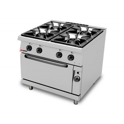 Газовая плита4xгорелки + Газовая печь 2/1 GN ggmgastro GHM999+GB21 Газовая плита4xгорелки + Газовая печь 2/1 GN ggmgastro GHM999+GB21